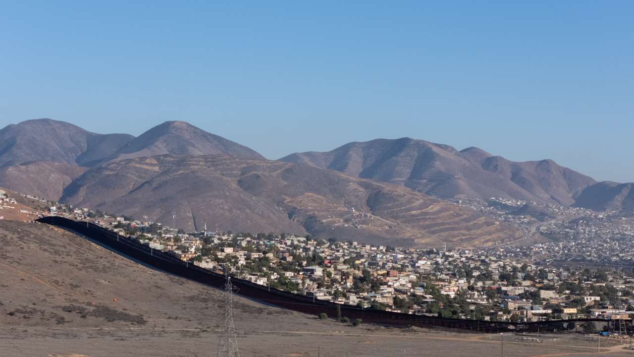 The U.S.-Mexico border walls from San Diego