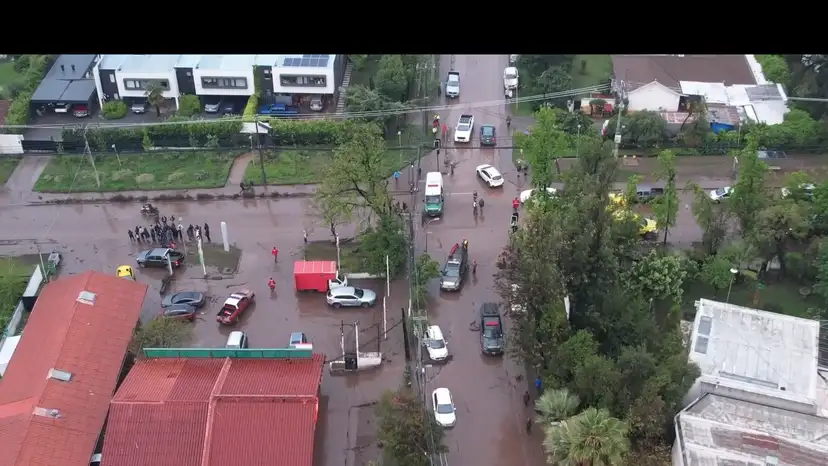 Santiago debris floods