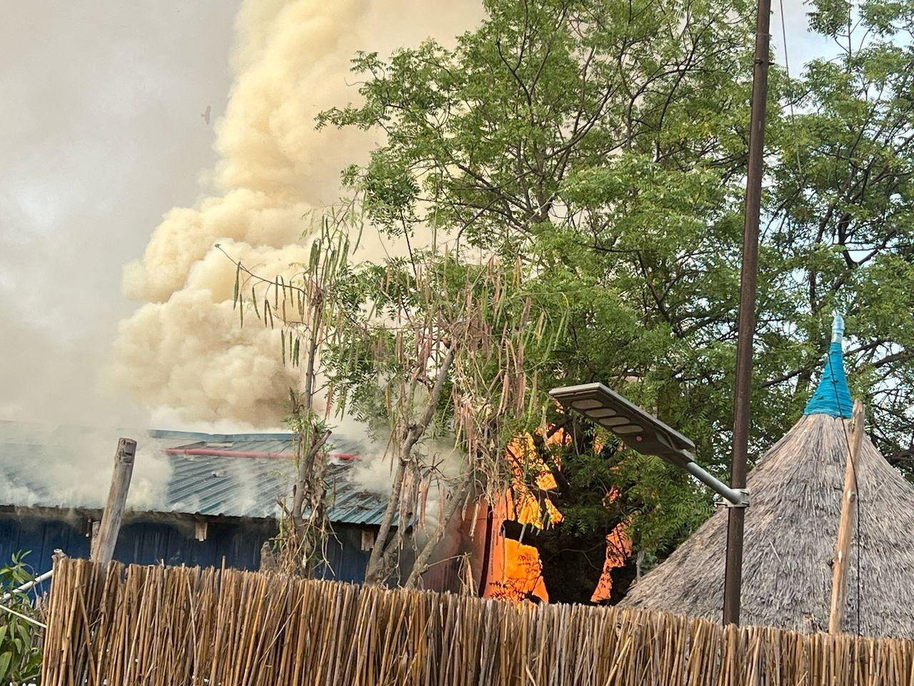 FILE PHOTO: Attack in a targeted aerial bombardment at the medical charity MSF run facility in Old Fangak