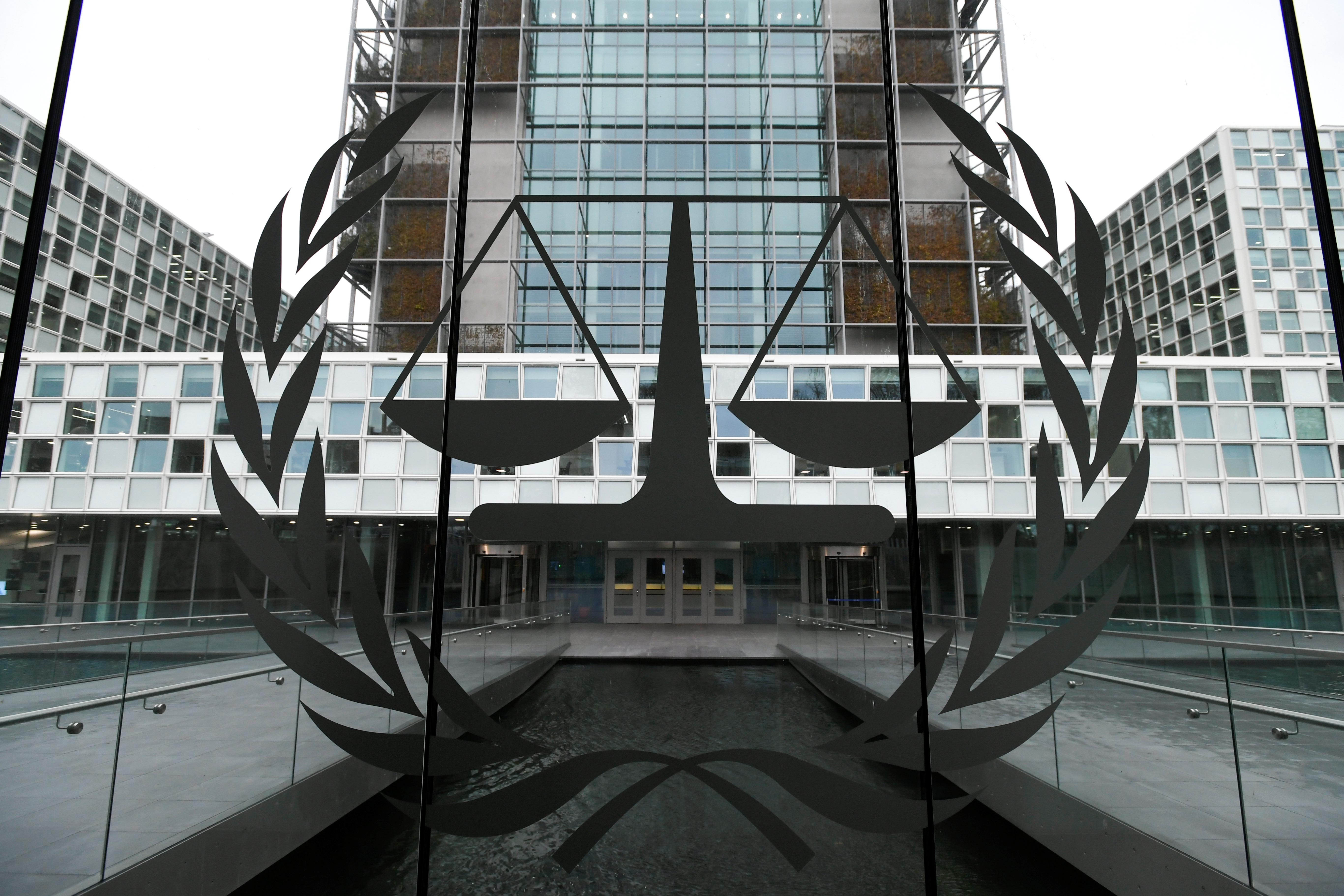 The International Criminal Court building is seen in The Hague