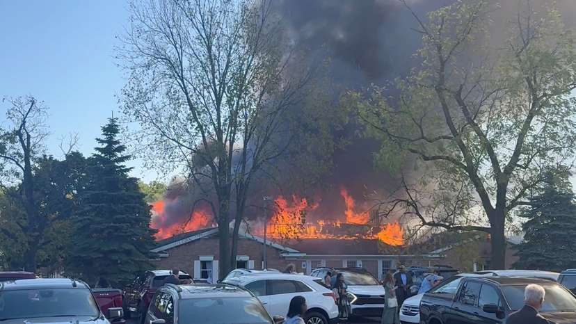 Aftermath of a deadly shooting incident at a Michigan church