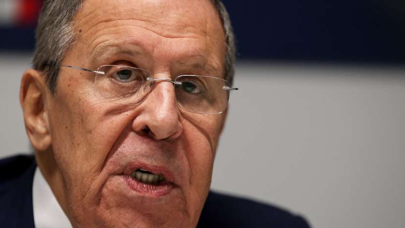 FILE PHOTO: Russia's Foreign Minister Sergei Lavrov speaks to the media at the 31st Organization for Security and Co-operation in Europe Ministerial Council