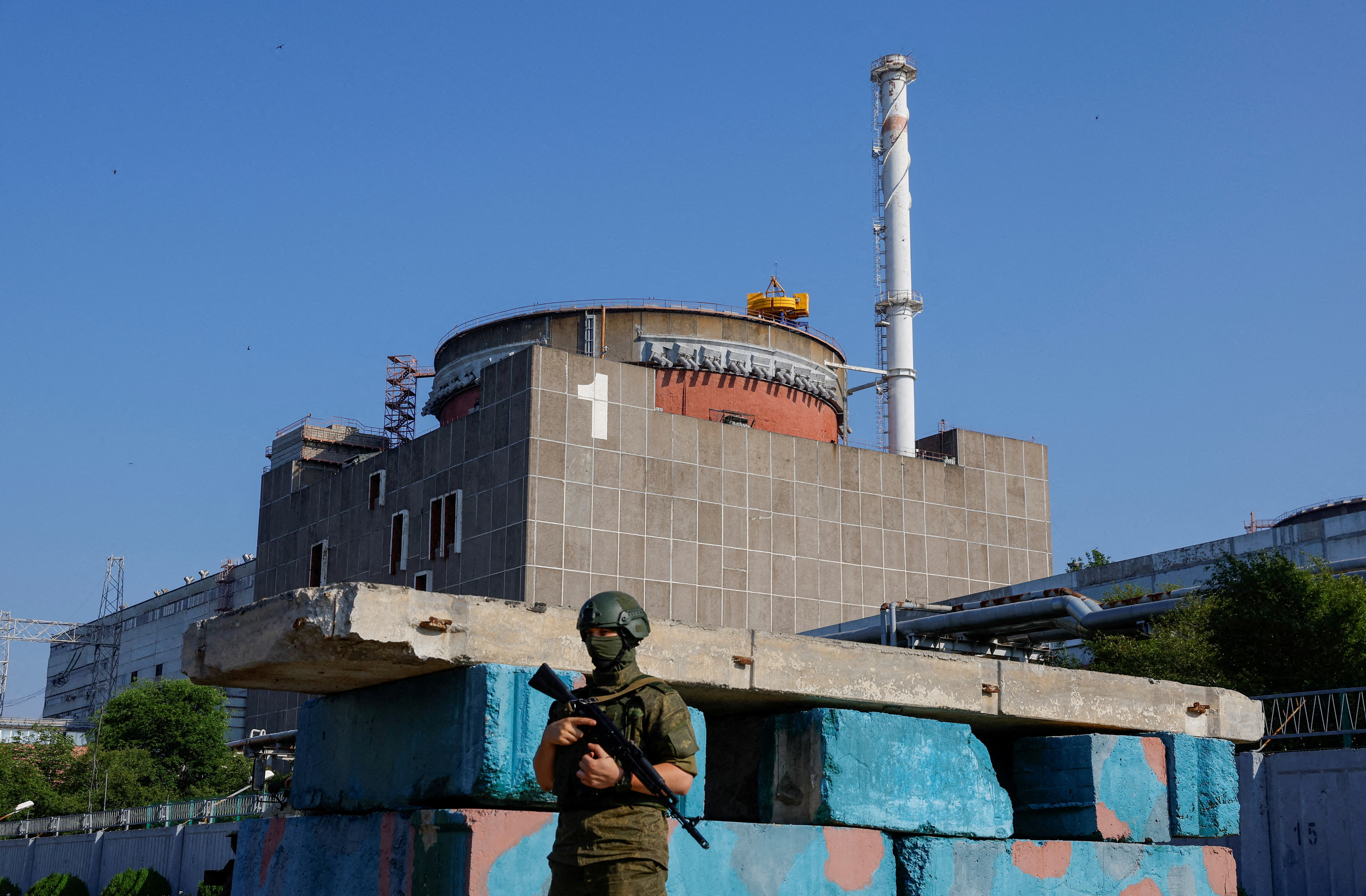 FILE PHOTO: IAEA expert mission visits Zaporizhzhia Nuclear Power Plant