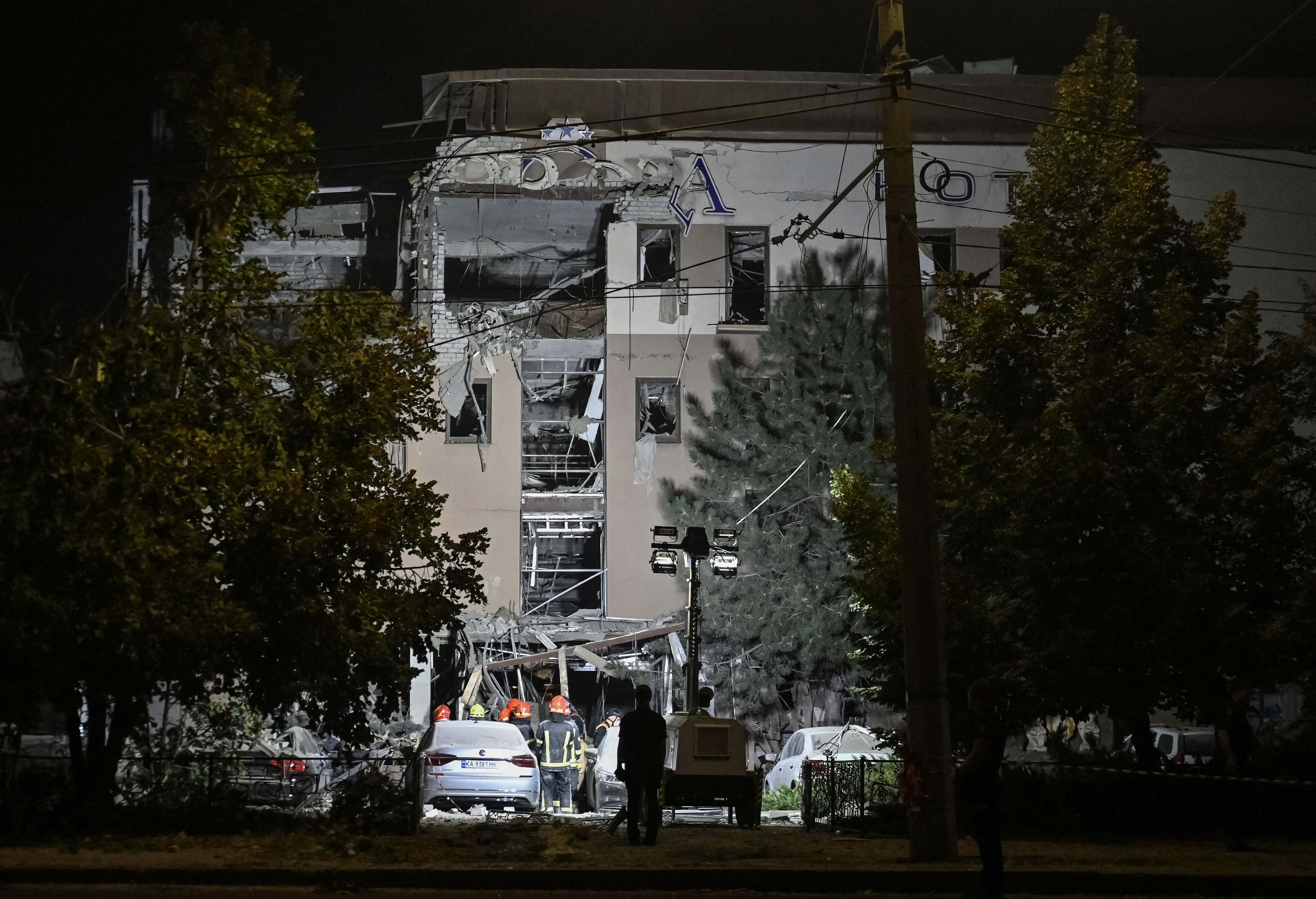 Aftermath of a Russian missile attack in Kryvyi Rih
