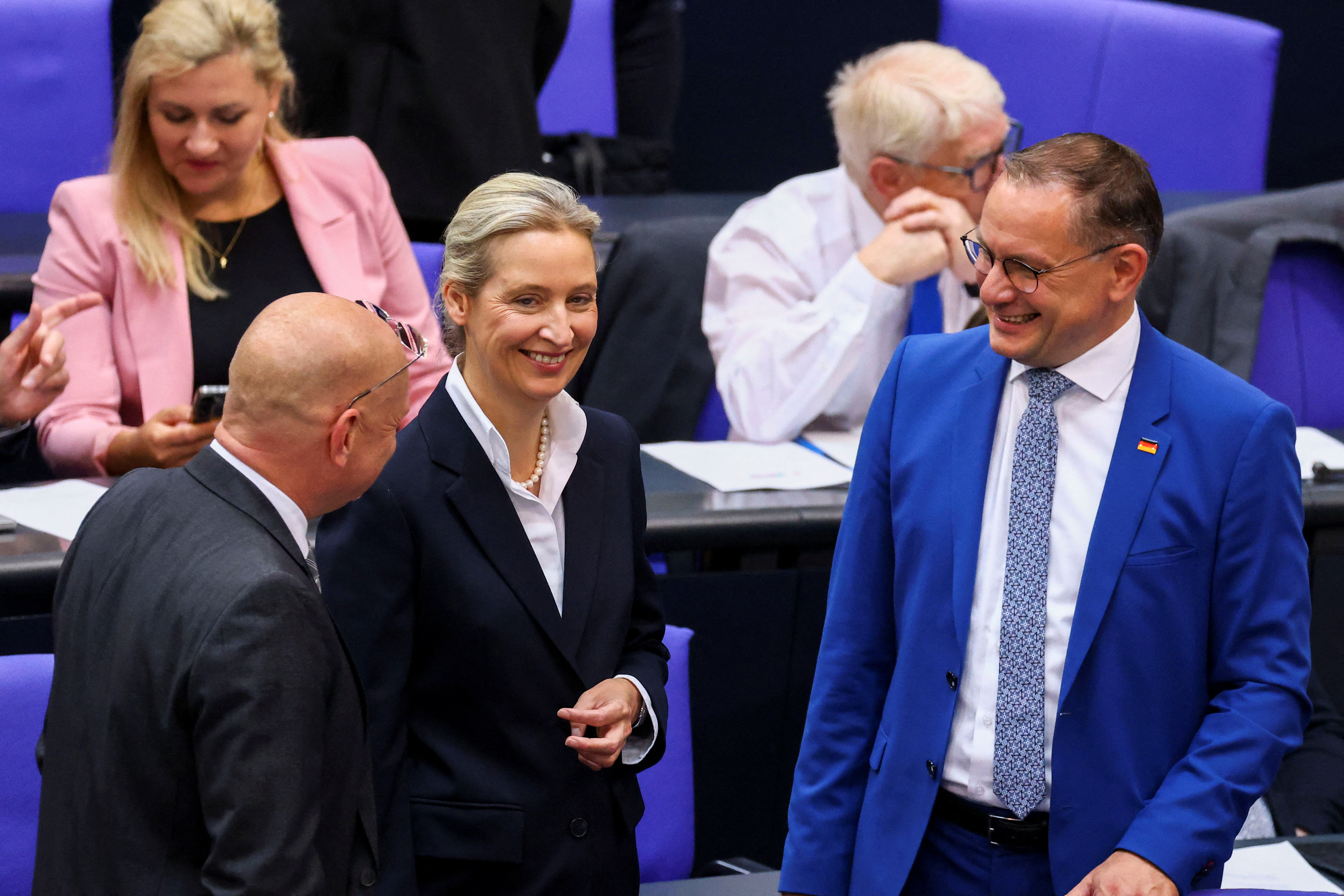 A session of the lower house of parliament Bundestag in Berlin