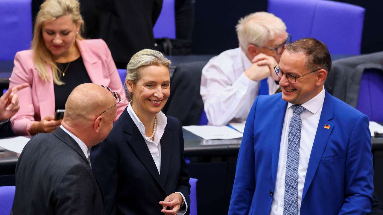 A session of the lower house of parliament Bundestag in Berlin