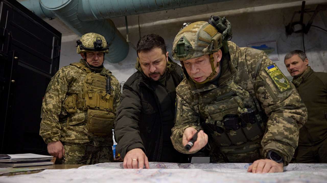 Ukraine's President Zelenskiy visits Ukrainian troops in Kupiansk