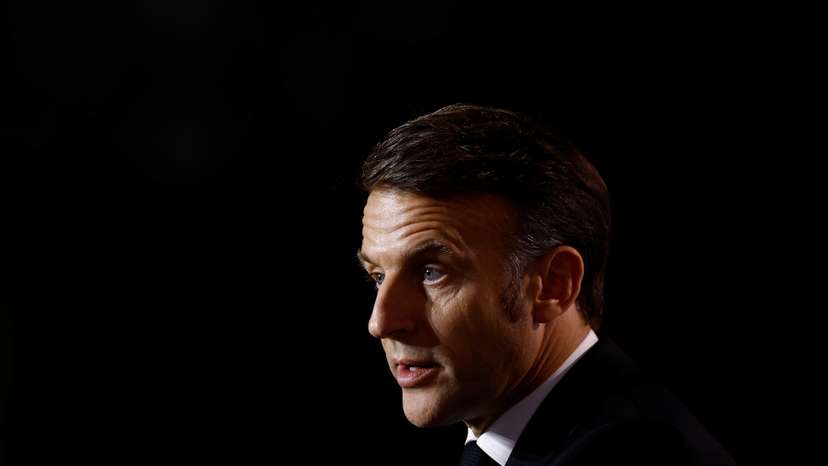 French President Macron makes new year speech to Armed Forces in western France