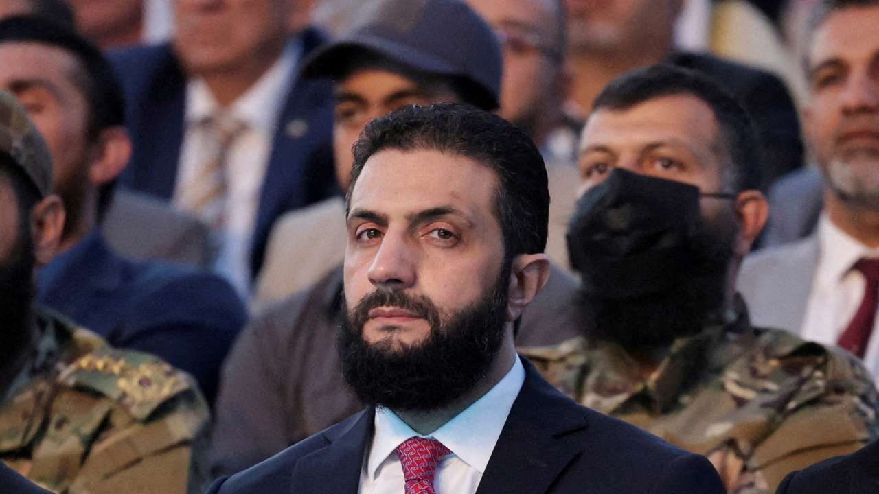 FILE PHOTO: Syria’s interim President Ahmed al-Sharaa attends the “Aleppo, Key to Victory” celebration in Aleppo