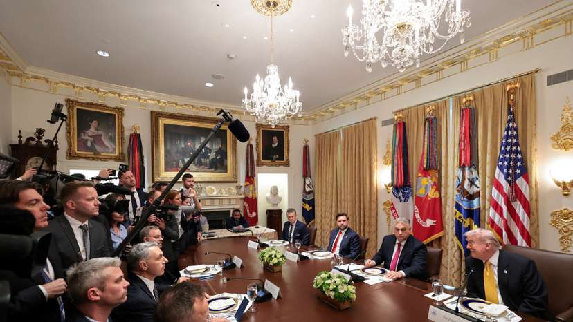 U.S. President Trump meets with Hungary's Prime Minister Orban at the White House