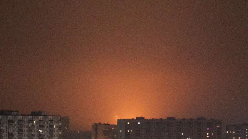 Russian drone strike in Kyiv