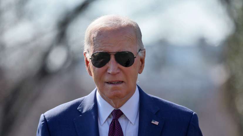 U.S. President Biden boards Marine One for travel to California from Washinton, U.S.