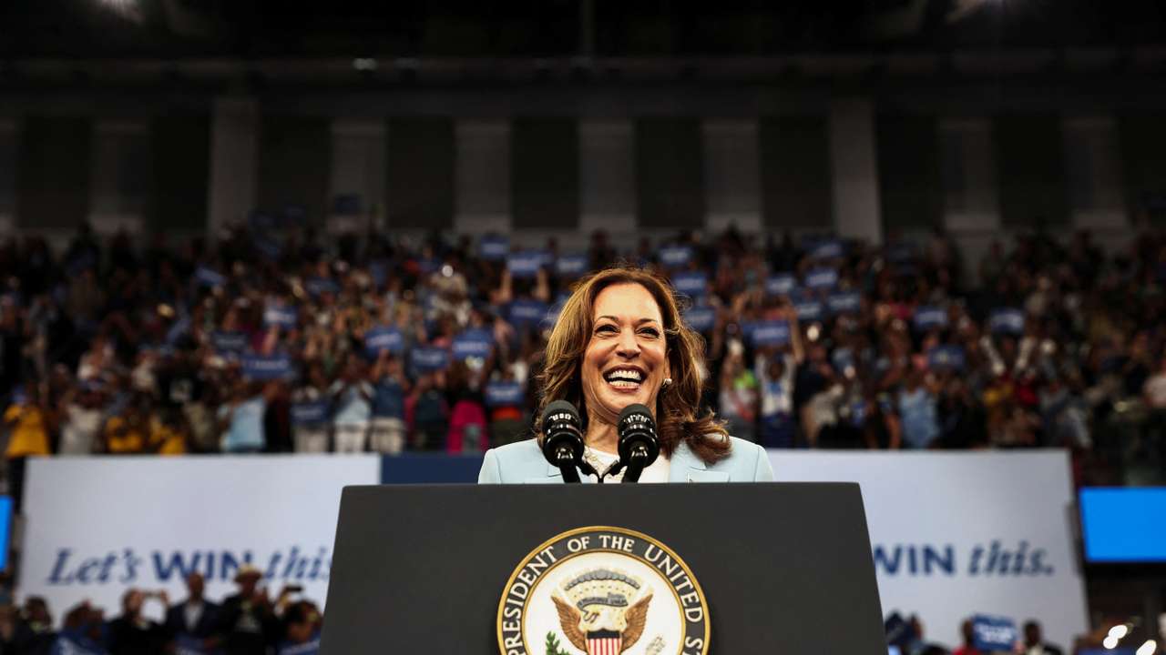 U.S. Vice President Kamala Harris campaigns in Atlanta