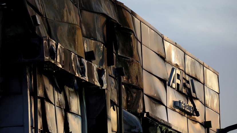 FILE PHOTO: Fire at a lithium battery factory, in Hwaseong