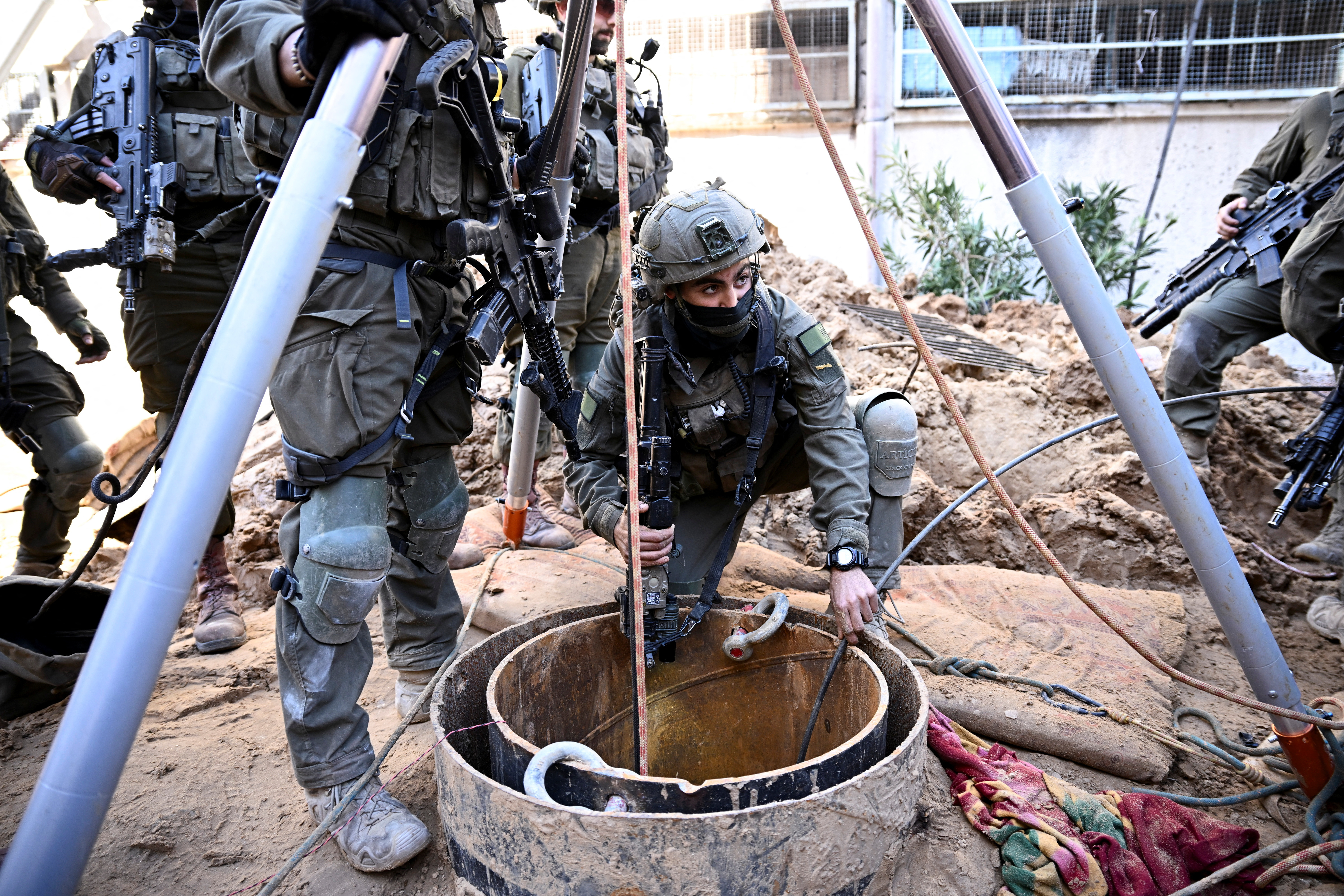 Israeli forces operate in the Gaza Strip