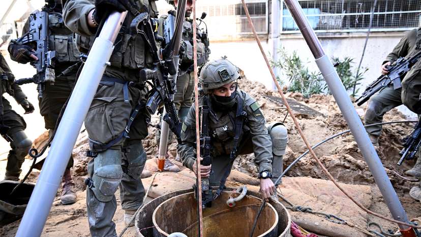 Israeli forces operate in the Gaza Strip