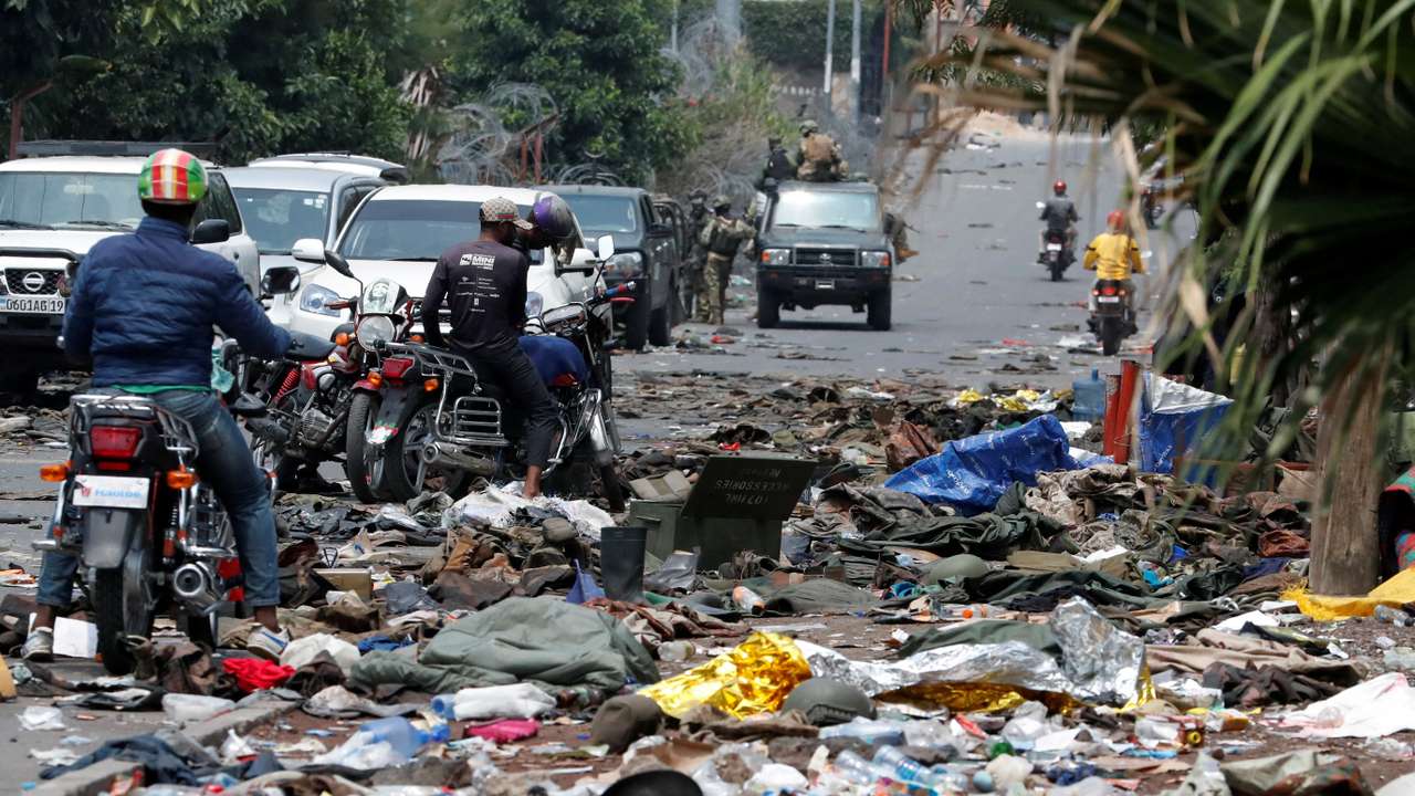 FILE PHOTO: Members of the M23 rebel group in Goma