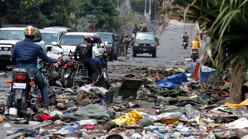 FILE PHOTO: Members of the M23 rebel group in Goma