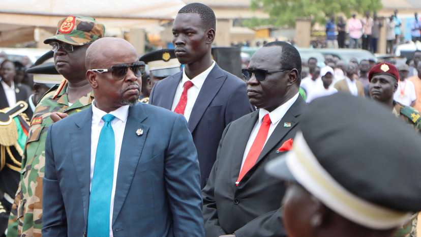 FILE PHOTO: Slain commander of the SSPDF, General David Majur Dak, burial at the Heroes Cemetery within Simba Grounds in Juba