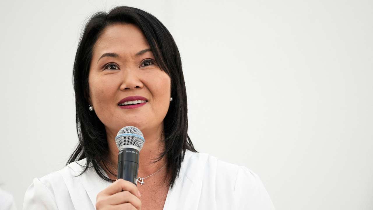 Keiko Fujimori, leader of the Fuerza Popular (Popular Force) political party