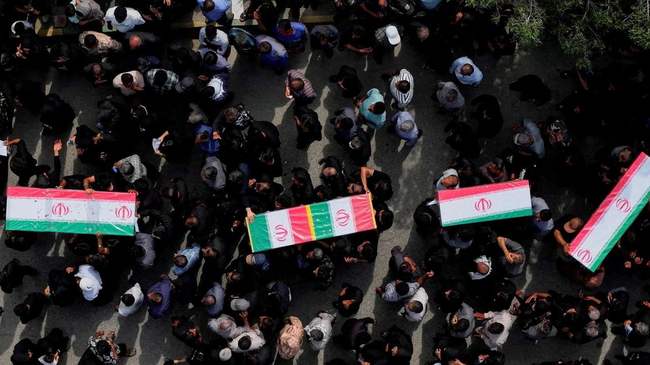 Funeral of the victims following an Israeli strike on a school in Minab