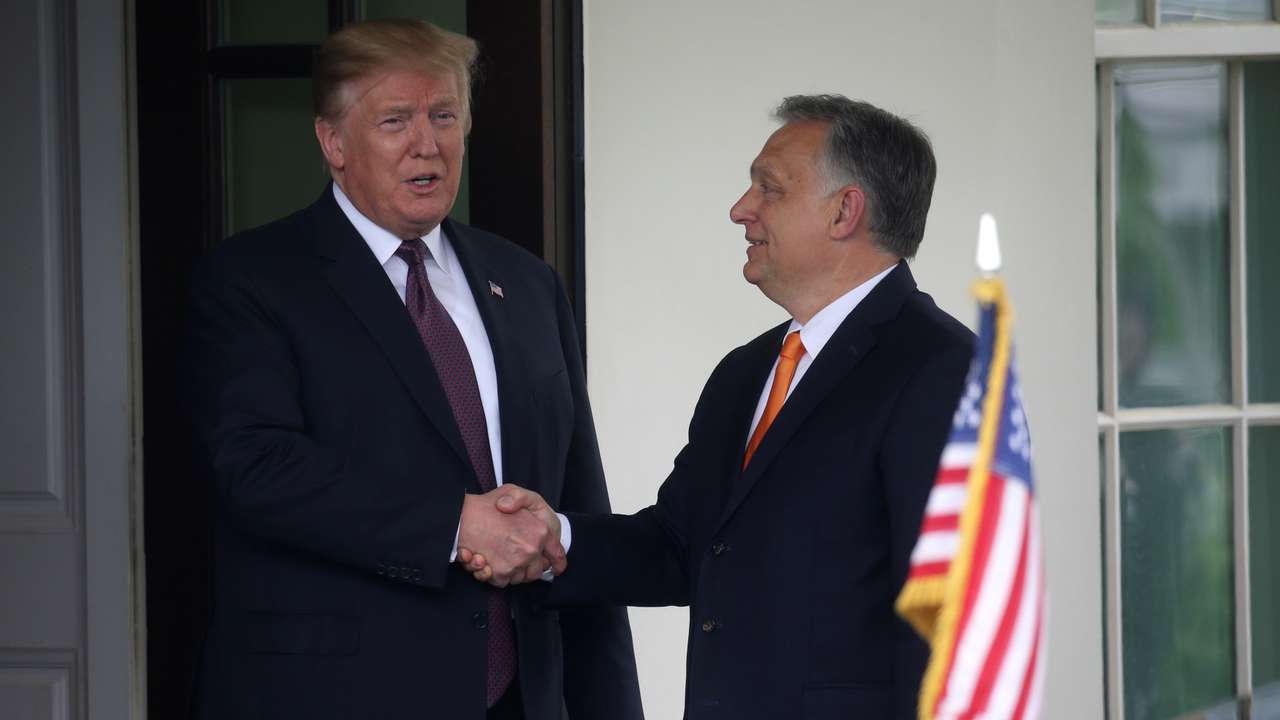 U.S. President Trump welcomes Hungary's Prime Minister Orban at the White House in Washington