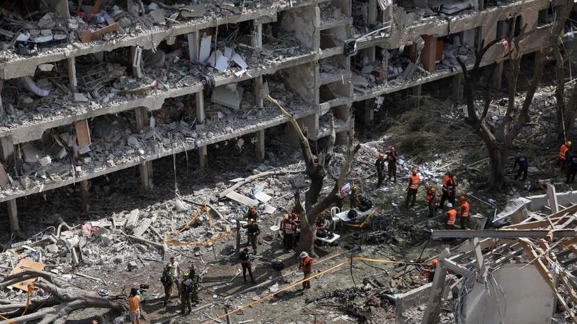 FILE PHOTO: Aftermath of Iran's missile strike on Israel