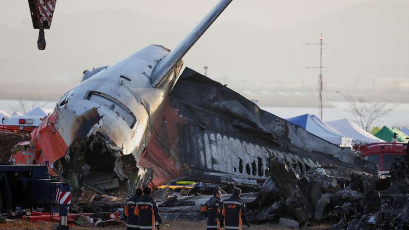 FILE PHOTO: South Korea to compile transcript of voice recording from crashed plane on Saturday