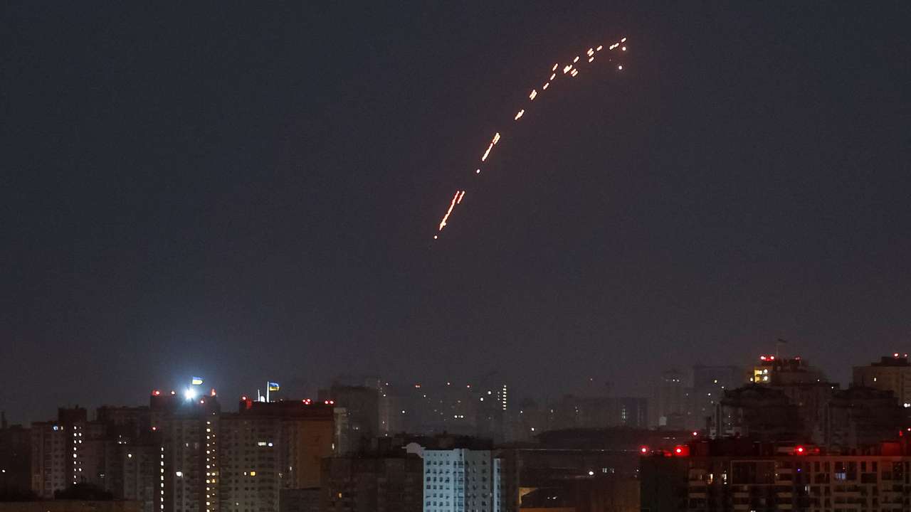 Russian drone strike in Kyiv