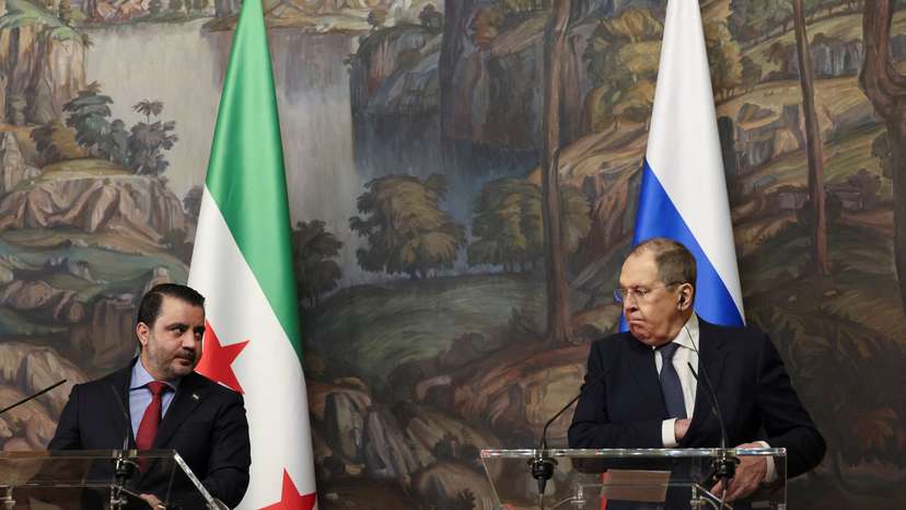 Russian Foreign Minister Lavrov and Syrian Foreign Minister al-Shibani meet in Moscow