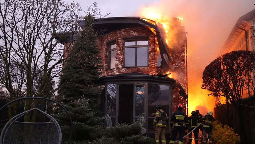 Aftermath of a Russian missile strike in Dnipro