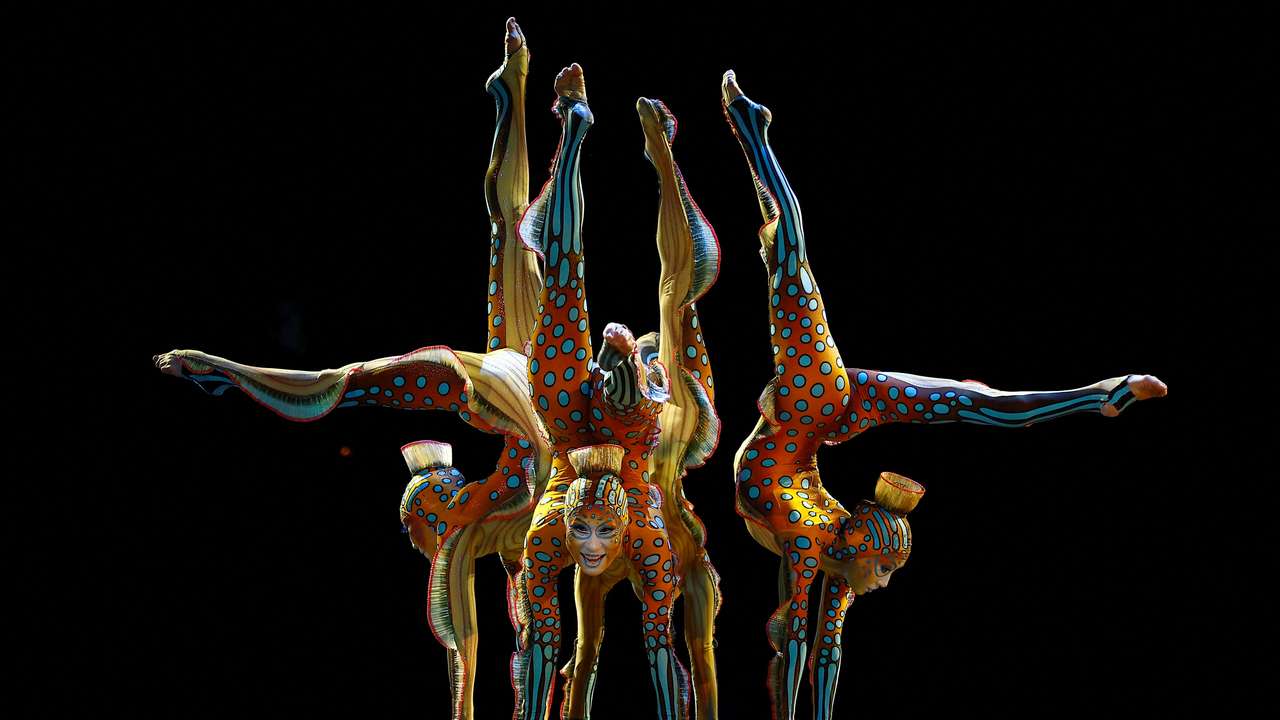 Dress rehearsal for Cirque Du Soleil's Kurios: Cabinet of Curiosities