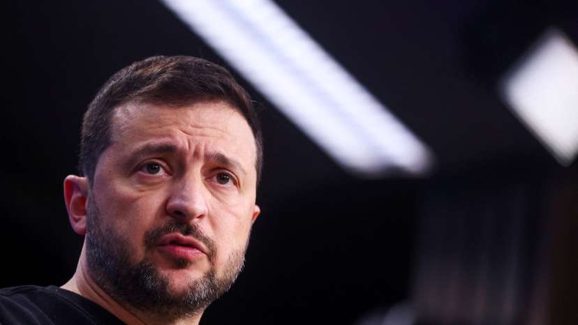 Ukraine's President Zelenskiy press conference during EU leaders summit