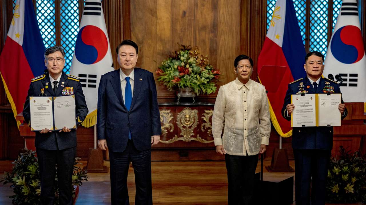 South Korea's President Yoon Meets Philippines President Marcos Jr. in Manila