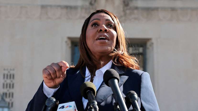 FILE PHOTO: New York Attorney General Letitia James at U.S. District Court for the Eastern District of Virginia