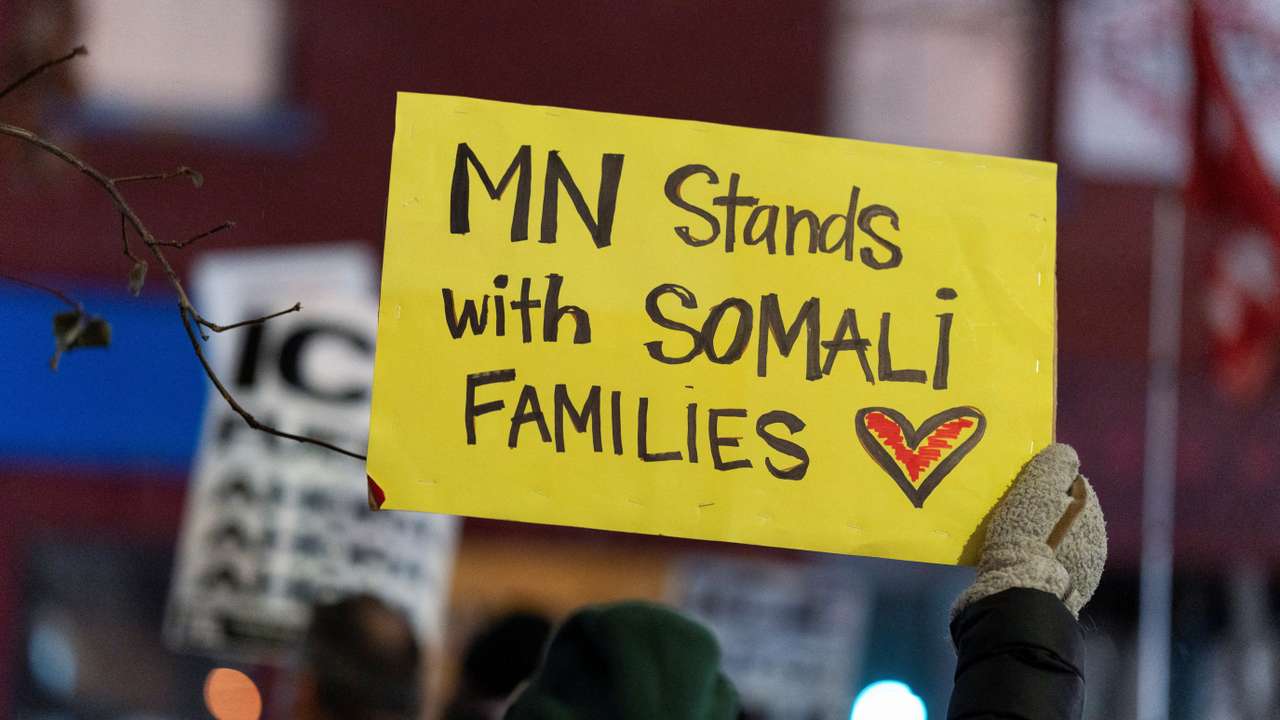Protesters condemn ICE for targeting the Somali community