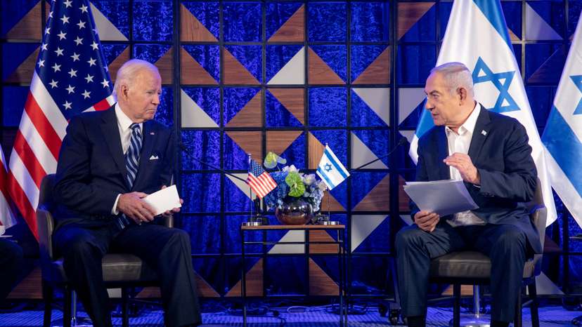 U.S. President Joe Biden meets Israeli Prime Minister Benjamin Netanyahu in Tel Aviv