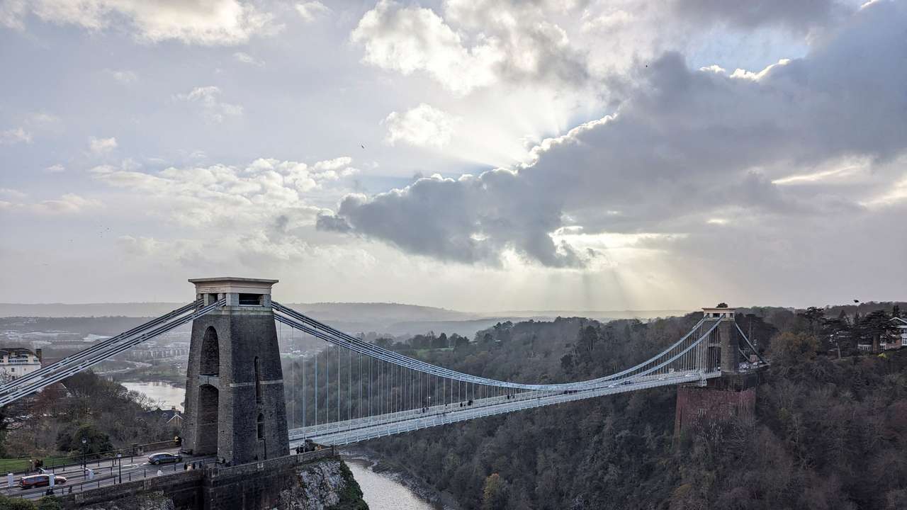 FILE PHOTO: View of the Clifton Suspension Bridge in Bristol