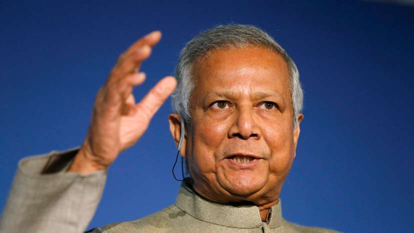 Yunus speaks at the Trust Women conference in London