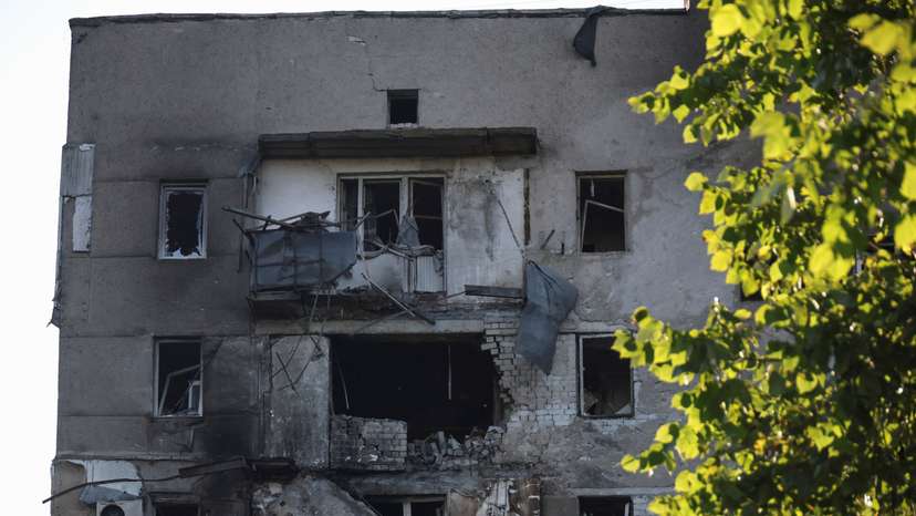 Aftermath of a Russian drone attack in Odesa