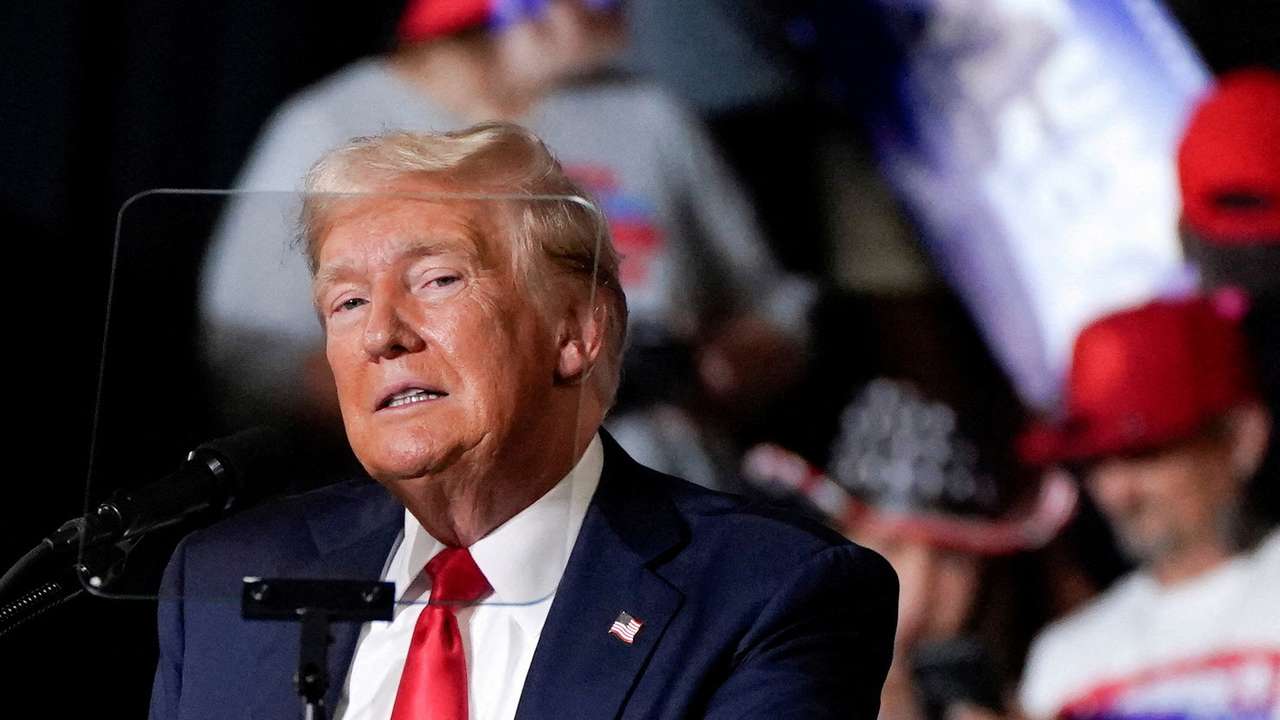 Republican presidential nominee and former U.S. President Donald Trump holds a campaign rally in Harrisburg