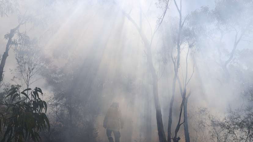 FILE PHOTO: NSW RFS personnel conduct a controlled burn to eliminate fuels in Sydney