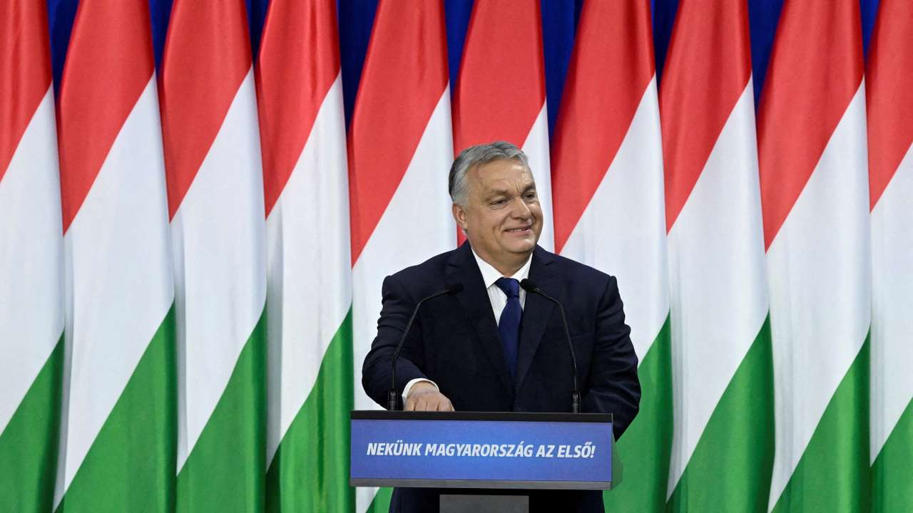 FILE PHOTO: Hungarian Prime Minister Orban delivers his annual State of the Nation speech, in Budapest