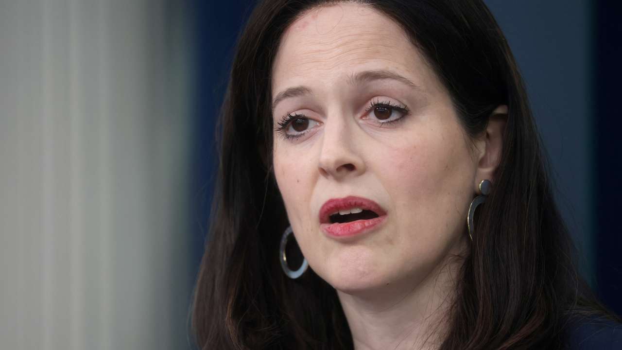 FILE PHOTO: Anne Neuberger, the U.S. deputy national security advisor for cyber and emerging technology, speaks at a press briefing, in Washington