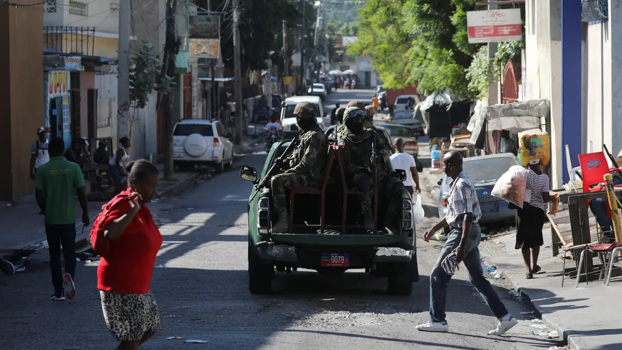 Haitians flee homes due to the gang violence, in Port-au-Prince