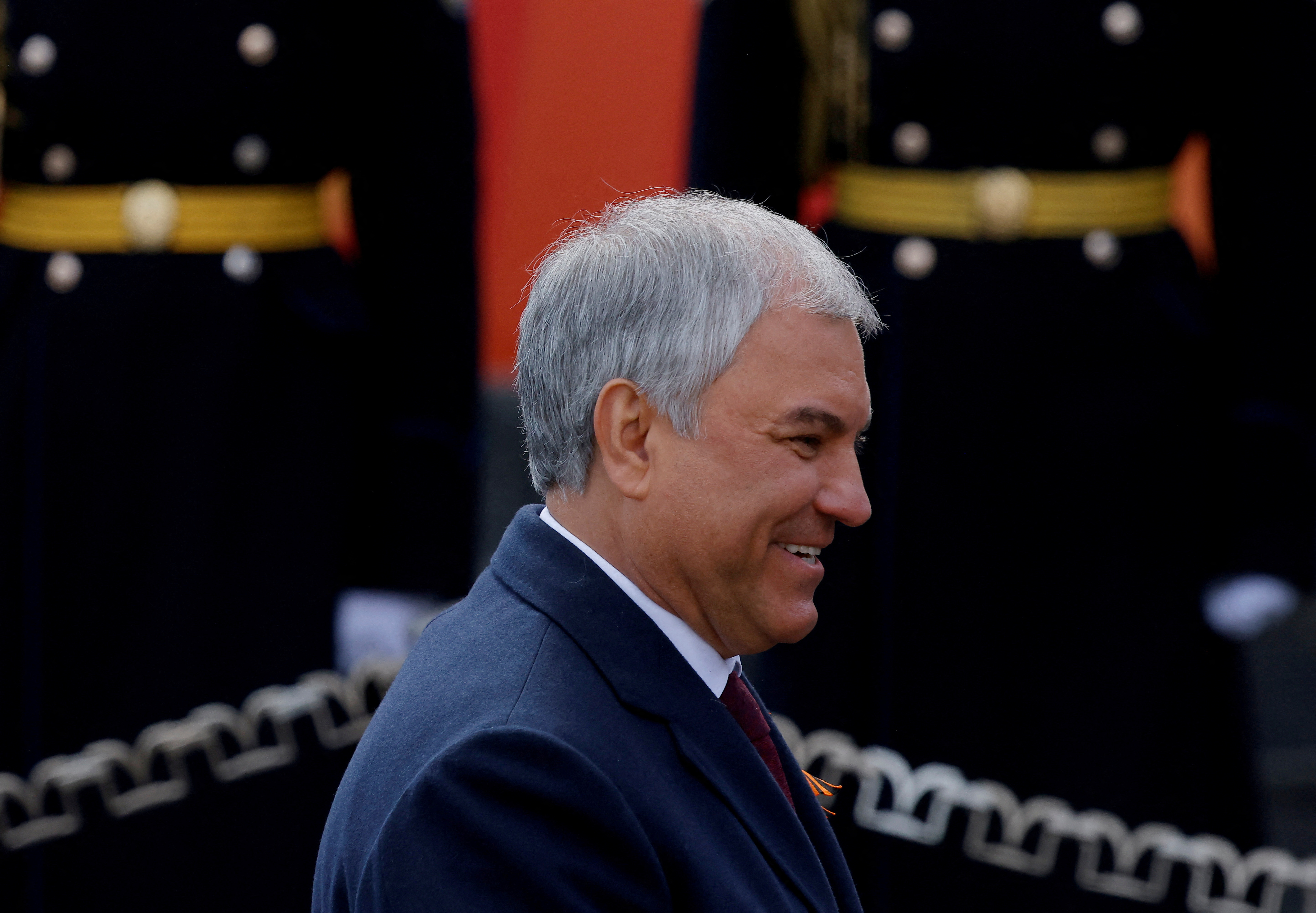 FILE PHOTO: Russian parliamentary speaker to discuss countering sanctions in Beijing