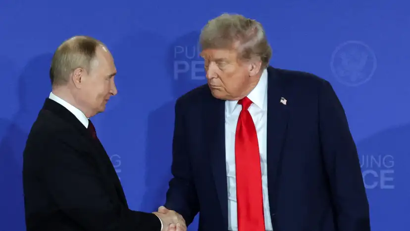 U.S. President Trump meets with Russian President Putin in Alaska