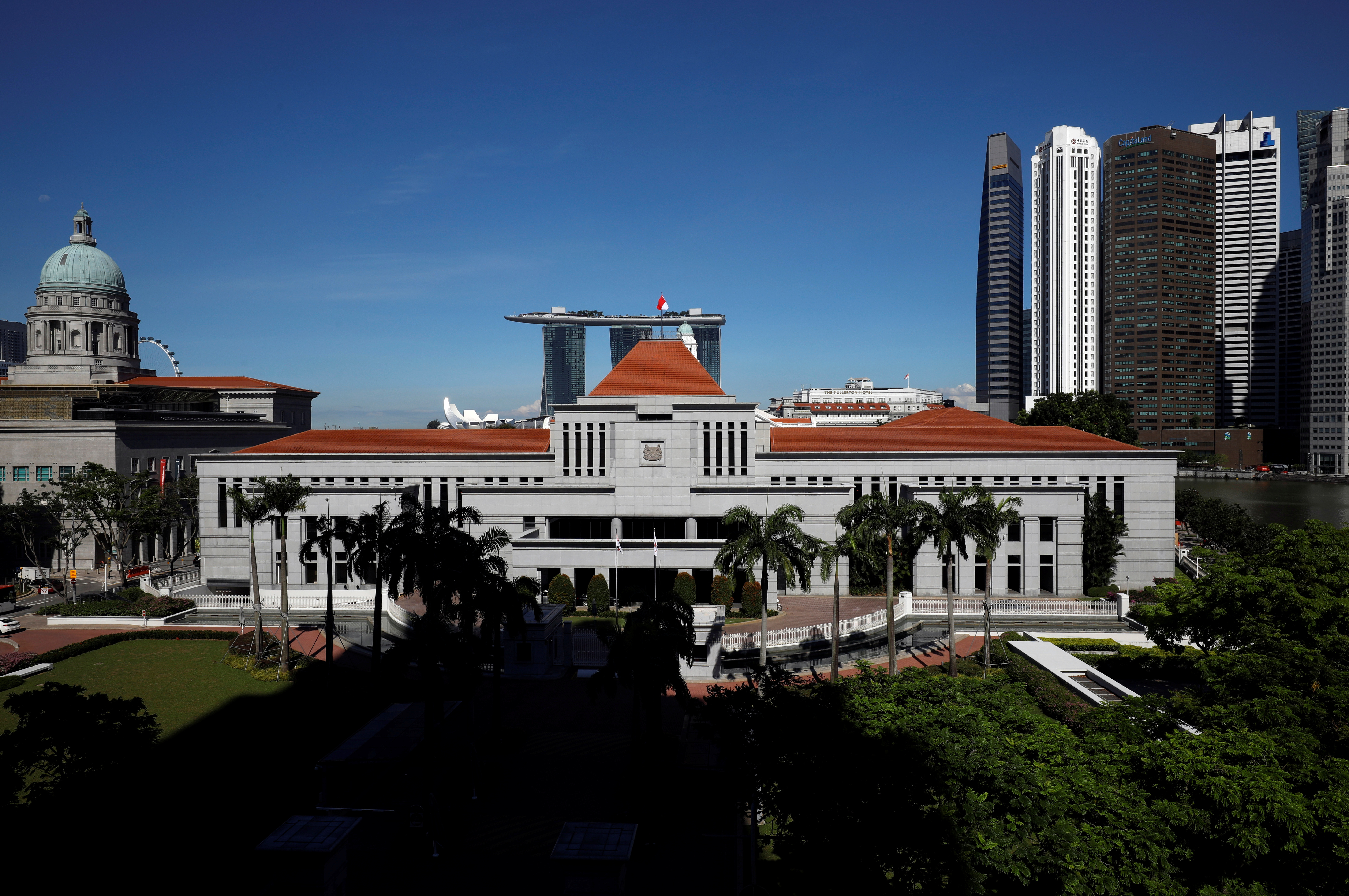 A view of the Parliament House in Singapore