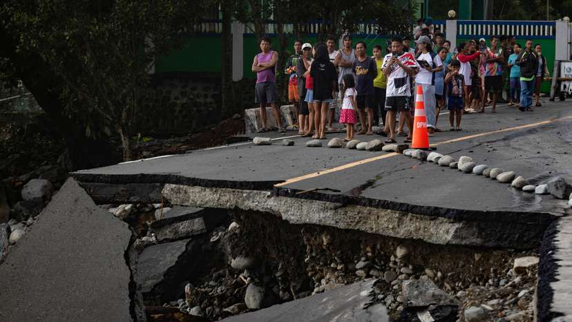 Typhoon Fung-wong in the Philippines