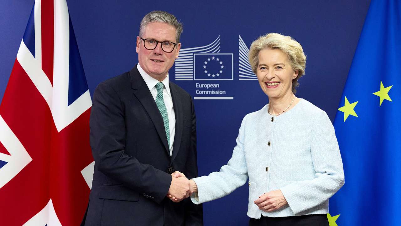 Britain's PM Starmer visit Belgium